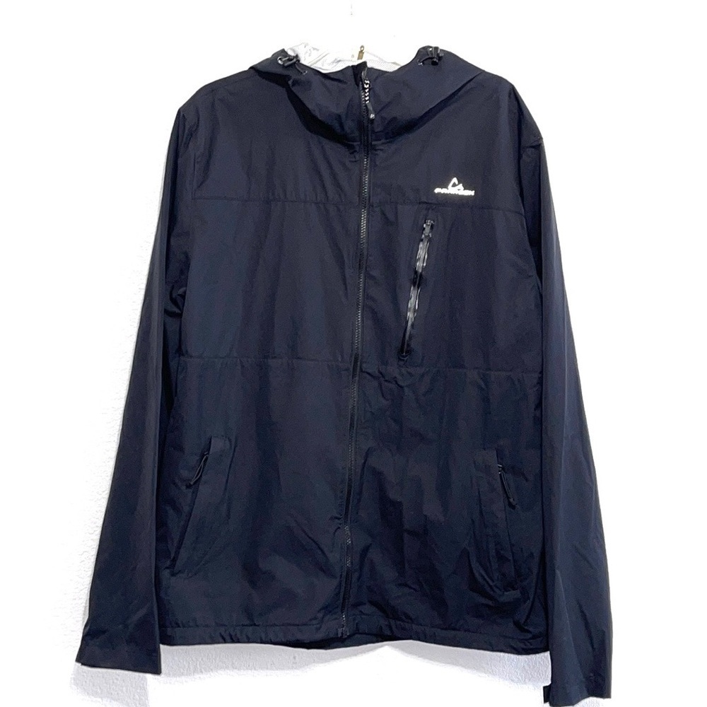 Paradox Woman Black Hood Rain Windbreaker Lightweight Winter Jacket Size L